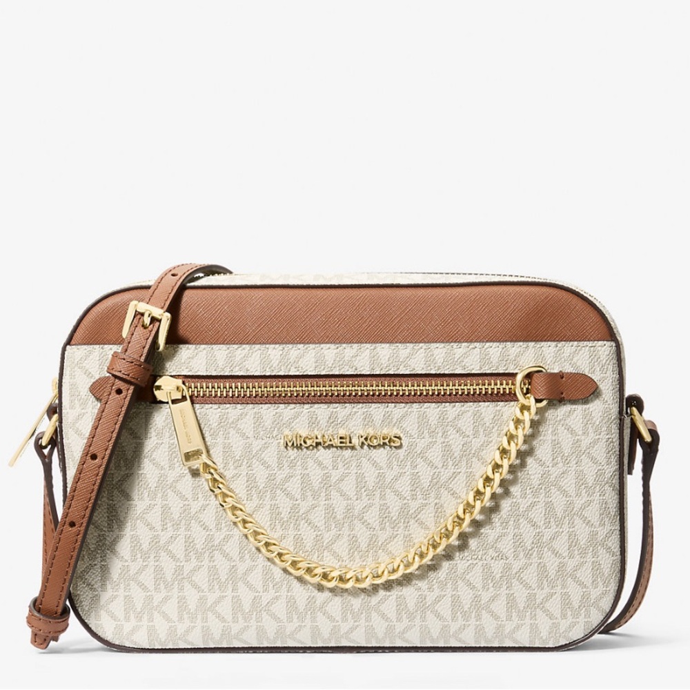 New with Tags! Jet Set Large Logo Crossbody Bag